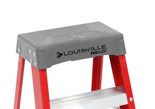 Louisville Ladder 2-Foot Fiberglass Step Stool Industrial, 300-Pound Load Capacity, Type IA, FS1502 - size: 2 feet
