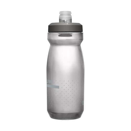 CamelBak Podium Bike Squeeze Water Bottle, High‑Flow Easy‑Squeeze Design for Cycling Performance, 21oz, Smoke - color: Smoke