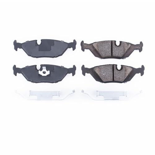 PowerStop Rear Brake Pads for BMW 318i 1991 |318is 1991 |325 1986-88 |325e 1984-87 |325es 1986-87 |BMW 325i 1987-91 - Z17 Ceramic Brake Pads with Installation Hardware, 17-279 - style: 17-279