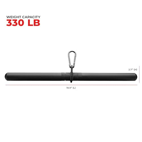 Sunny Health & Fitness Power Cage Squat Rack Attachments for Home Gym | Strength Training, Expanded Workout Variety, Durable Construction, Secure Fit, Quick Installation, Versatile Exercise Support - style: Straight Bar