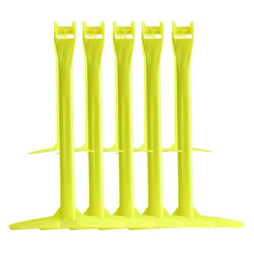 harayaa 5 Pieces Agility Hurdles Foldable Speed Training Hurdles Adjustable Height Workout Obstacle Rack Lightweight PVC Athletic Training Set Suitable for