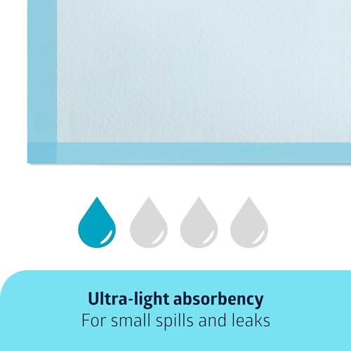 Medline Light Absorbency Underpad, 23" x 36", 150 Count, Disposable Bed, Furniture & Surface Protection, For Kids, Adults, Elderly, Puppy Pad, Changing Pad, Incontinence Pee Pad, Chucks - size: 23" x 36" (150 Count)