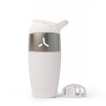 Promixx Pursuit Stainless Steel Shaker Bottle - 26oz Lightweight Metal Protein Mixer with Snap-Fit Agitator for Smooth Shakes - Leak-Proof Gym Shaker Cup for Fitness & Travel - White - color: White, style: 26oz