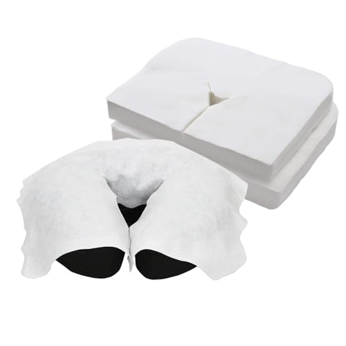 BodyMed Disposable Face Cradle Covers - 12 Pack of 100 Sheets - Medical-Grade, Ultra Soft, Luxurious, Non-Sticking Massage Face Covers/Headrest Covers for Massage Tables & Massage Chairs - size: 1200 Count