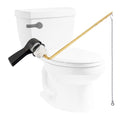 Hibbent Universal Front Mount Metal Toilet Handle Replacement Kit, Brass Toilet Tank Flush Lever with Stainless Steel Adjustable Flapper Chains for Most Toilets, Oil-Rubbed Bronze - color: Oil Rubbed Bronze, style: Front Mount