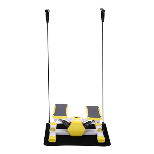 Mini Steppers for Exercise at Home, Stair Steppers Machine with Resistance Bands and Super Quiet Design, Portable Home Exercise Equipment with LCD Monitor, 300LBS Loading Capacity