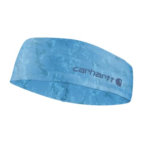 Carhartt Unisex-Adult Force UPF Lightweight Headband, Terrain Camo Tranquil Blue, One Size - color: Terrain Camo Tranquil Blue