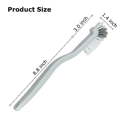 Kitchen Scrub Brush with Angled Bristles | Ergonomic Handle, Stiff Bristles, Deep Corner Cleaning, Sink & Dish Use, Crevice Cleaning, Durable Plastic