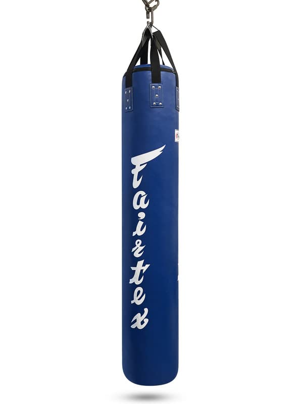 Fairtex HB6 6 Ft. Banana Bag Punching Bag for Muay Thai, Boxing, Kickboxing, MMA - 14.17" W x 70.87" H - color: HB6 Blue, size: Unfilled