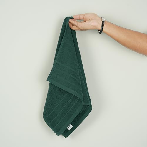 Tens Towels Pack of 6 Hand Towels, 100% Cotton, Lighter Weight, Quick to Dry, 16 x 28 Inches, Super Soft & Absorbent, Perfect for Bathroom & Kitchen (Hunter Green) - color: Hunter Green