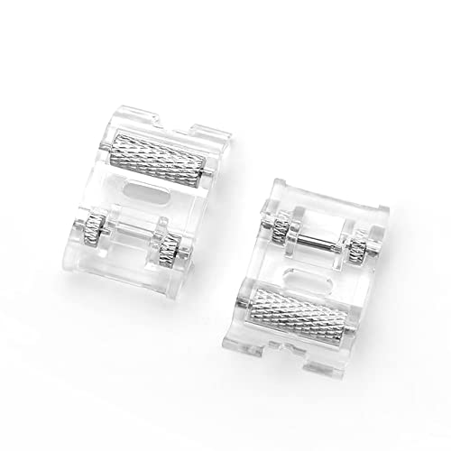 TISEKER Roller Presser Foot for Leather, Vinyl | For All Low Shank Singer, Brother, Babylock, Euro-Pro, Janome, Kenmore, White, Juki, New Home, Elna and More Sewing Machines