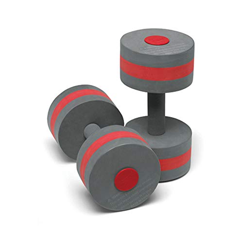 Speedo Unisex Swim Aqua Fitness Barbell - color: Charcoal/Red, size: One Size