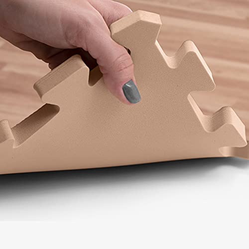 IncStores Premium Soft Wood Print Foam Flooring Tiles | Interlocking Foam Tiles for Home, Gym, Training and Yoga | 3/8 and 5/8 Inch - color: 5/8" - Textured Maple, size: 24 Sq Ft
