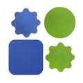 4 Pack Rubber Jar Opener Gripper Pads, Non-Slip Silicone Jar Opener for Seniors, Arthritis, Weak Hands – Easy to Twist Off Small & Large Lids, Bottle Openers, Blue & Green Set (Flowers)