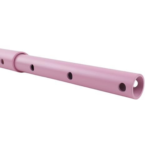 Spreader Bar Heavy Duty Stainless Steel Expandable Silver Bar Home Gym with 4pcs Furry Purple Adjustable Straps,Sports Aid Training Fitness Gear Pilates Aid Kit - style: Pink+Pink Kit