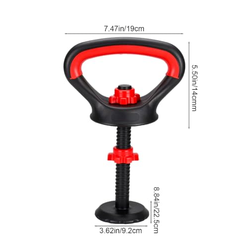 UPKOCH Adjustable Kettlebell Handle for Weight Plates, Dumbbell Converter Grip Attachment for Home Gym Strength Training, Loadable Workout Equipment