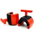 Speed Collar, Fastest Bar Clips for Weightlifting Powerlifting Bodybuilding and Olympic Lifting - color: Red