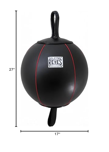 CLETO REYES Spheric Double End Punching Bag for Boxing Workout Practice Gym Training Equipment, MMA, Kickboxing, Muay Thai, Black