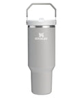 STANLEY IceFlow 2.0 Flip Straw Tumbler with Handle 40 oz | Twist On Lid and Flip Up Straw | Leakproof Water Bottle | Insulated Stainless Steel | BPA-Free | Ash - color: Ash, size: 40 Ounces
