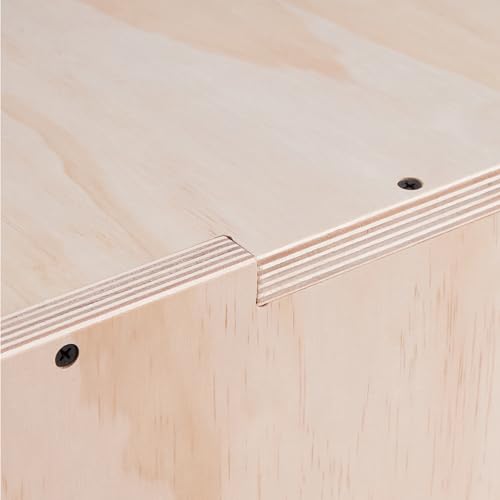 Amazon Basics Plyometric Jump Box, Plyo Box Jumps for Home Gym - size: 14"x12"x16"