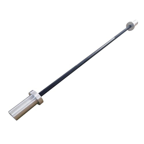 Kids Barbell 5LB Mini Barbell Bar 4ft for Beginner Women & Kids Weighted Bar, Compatible with 2-Inch Weight Plates, for Strength Training Gym Weight Lifting - color: Black&Silver