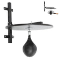 Speed Bag Platform Speed Bag Boxing Kit for Adults Height Adjustable Wall-Mounted Heavy Duty Boxing Training Equipment 360° Rotatable Speed Ball with Punching Ball Fits Home Gym Workout - color: Black