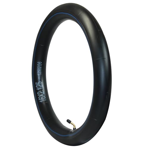 Libereco 16x2.125/2.5/3.0 Bike Inner Tubes for Electric Bike - Butyl Rubber,Bent Valve (CR202), High Elasticity for E-Bikes & Children Bikes - color: 1 Tube, size: 16x2.125"