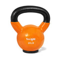 Yes4All Kettlebells Rubber Base, Kettlebell Set for Women, Strength Training Kettlebells Weights (10-65 lbs) - color: E. 20LB - Orange