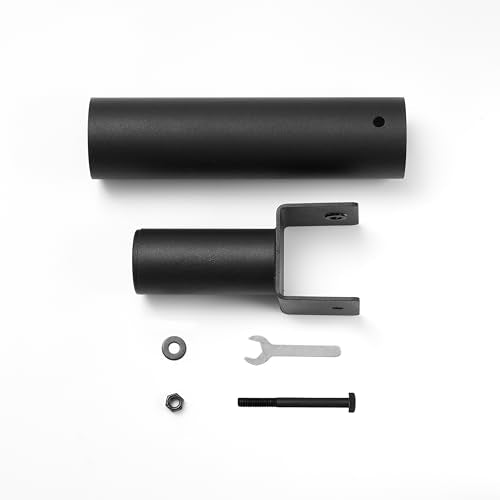 Dual Head and Single Head Landmine Base, 360° Rotating,2 inch - Landmine Base Gym Equipment - T Bar Row Landmine Attachment For Barbell - Home or Small Spaces - T Bar Row Platform for Deadlift Squat Tricep Exercises - color: Black-S