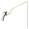 Hibbent Universal Metal Side Mount Toilet Handle Replacement Kit, Chrome | Upgraded Toilet Flush Handle with Solid Brass Toilet Tank Lever, Stainless Steel Flapper Chains for Most Toilets - color: Chrome, style: Upgraded Side Mount
