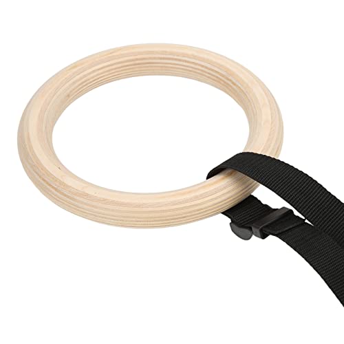 1 Pair Pull Up Training Rings Wooden Gymnastics Rings Gymnastics Rings Gymnastics Rings Suspension for Home Gym WorkoutTraining Rings