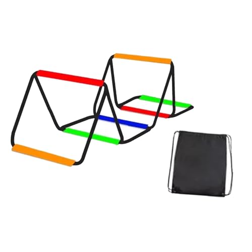 Menolana Agility Ladder Speed Ladder Foldable Workout Rugby Multifunction Home Gym Agility Training Equipment Fitness Feet Training - size: 6 Grids With Bag