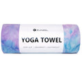 Eunzel Hot Yoga Towel Non Slip Yoga Mat Towel Non-Slip Sweat Absorbent Microfiber Towel for Hot Yoga, Pilates and Workout 72" x 26.5", Purple & Green - color: Purple & Green