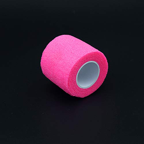 Sensi Wrap Grip Cover Sports Self Bandage Rolls 2-inch x 5-Yards 24pcs (Hot Pink) - color: Hot Pink