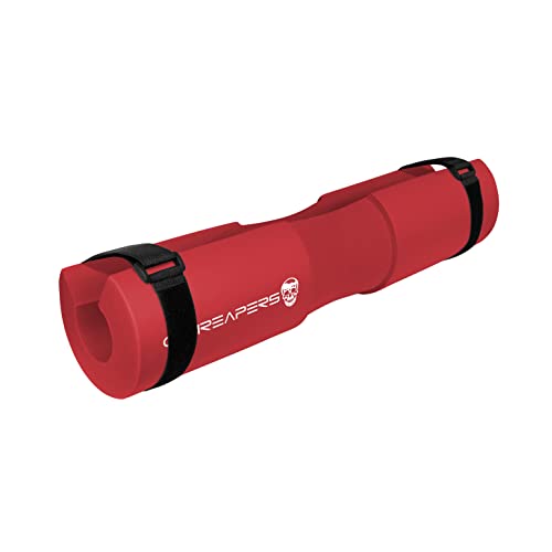 Gymreapers Barbell Squat Pad - Protective Bridge Pad For Hip Thrust, Squats, Lunges - Hip Support, Neck Protection For Bar - color: Red