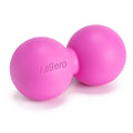 Aegero Peanut Massage Ball-Double Lacrosse Massage Ball, Mobility Ball for Myofascial Release,Yoga Therapy,Trigger Point Therapy,Muscle Knots and Acupoint Massage (Pink Firm Ball) - color: Pink