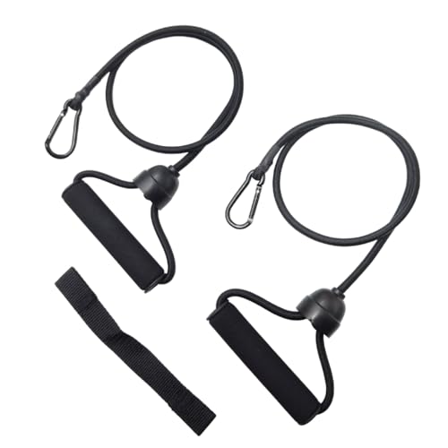 ONIPAX Stepper Resistance Bands with Handles, Strength Training Set | Includes connecting strap for double resistance; pair of handle bands for muscle toning; compact home gym exercise equipment