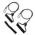 ONIPAX Stepper Resistance Bands with Handles, Strength Training Set | Includes connecting strap for double resistance; pair of handle bands for muscle toning; compact home gym exercise equipment