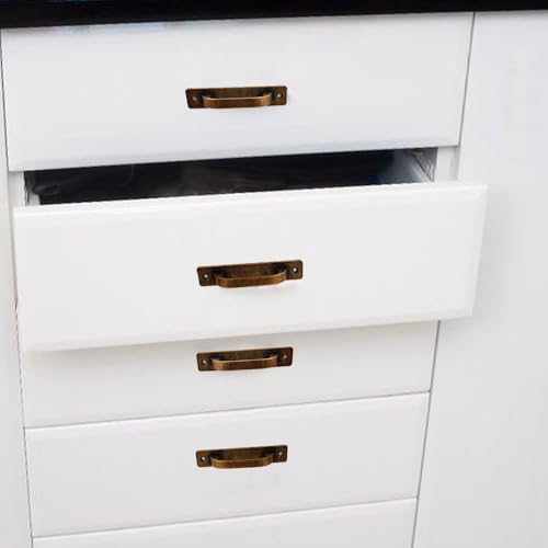 12 Pack 4 1/4 Inch 108 mm FlatCopper Cabinet Handles Aluminum Cabinet Pulls Drawer Pulls - color: FlatCopper, size: 4 1/4 Inch