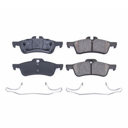 PowerStop Rear Brake Pads for Mini Cooper 2004-08 - Z17 Ceramic Brake Pads with Installation Hardware, 17-1060 - style: 17-1060