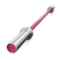 RITFIT Olympic Barbell 4ft/6ft - 2 Inch Weight Bar for Strength Training, Weightlifting, Squat, Deadlift, Bench Press, Curl, Overhead Press - 350lbs/500lbs Capacity - color: Pink, size: 4FT without Collar