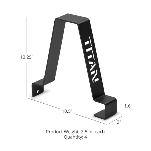 Titan Fitness Set of 4 Dividers for Bumper Plate/Medicine Ball Shelf, Compatible with the Elite Series Mass Storage System for Home Gym Storage Organization