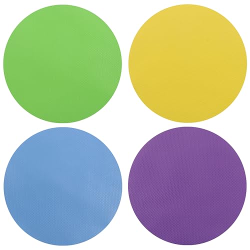 4Pcs Rubber Jar Opener, Circle | Heat-insulated, Non-Slip Gripper Pads, Multi Function Can Opener, Easy Opening/Arthritis Weak Hands - size: 4Pcs-Circle