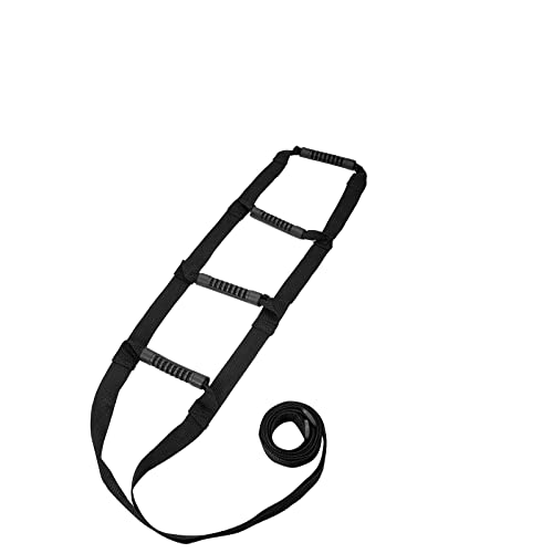 Pull Up Bed Ladder Assist,Assist Device with Handle Grips,Adjustable Length Bed Lift, Sit Up Helper Bed Assistance, Mobility Aid or Elderly, Senior, Injury Recovery Patient, Pregnant - color: Black 4 Hand Grips