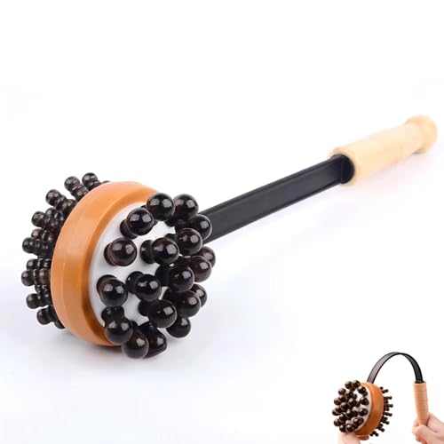 Massage Hammer, Meridians Back Knock Massager, Double Head Back Scratcher Percussion Massager, Manual Massage Hammer for Neck, Leg, Waist