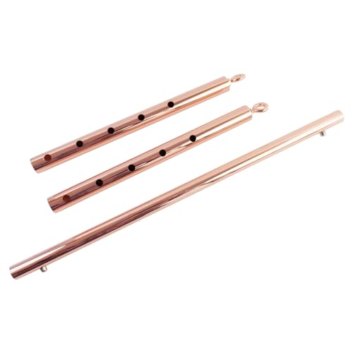 Black Expandable Spreader Bar Set Sports Pilates Training Tools Kit - color: Rose Gold