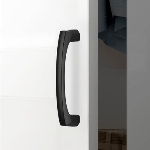 10 Pack 3 inch Matte Black Kitchen Cabinet Handles Cabinet Pulls Black Drawer Pulls Kitchen Cabinet Hardware Handles Dresser Handles - color: Matte Black, size: 3" Hole Center（76mm）