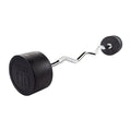 Body-Solid Rubber Coated Fixed Weights Curl Barbells - Weighted Bar for Weightlifting Exercise, Bodybuilding, Strength Training, Squat Rack & Bench Press - style: 110 lb