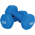 FUXION Neoprene Dumbbell Hand Weights, Sets of 2 with Multiple Weight Options, Hexagon Non-Slip Weights for Home Gym Yoga Pilates Workout