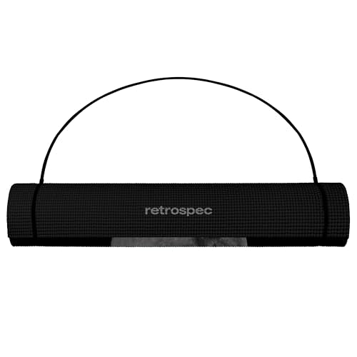 Retrospec Pismo Yoga Mat w/Nylon Strap for Men & Women - Non Slip Exercise Mat for Yoga, Pilates, Stretching, Floor & Fitness Workouts, .5mm Thick, Easy to Clean - color: Moonlight